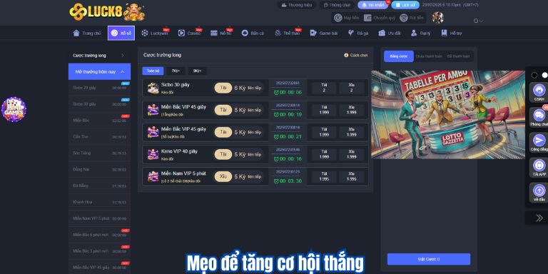 Mẹo để tăng cơ hội thắng